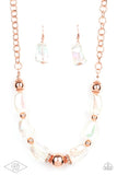 Paparazzi Accessories - Iridescently Ice Queen - Copper Necklace