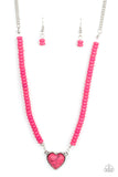 Paparazzi Accessories  - Country Sweetheart Necklace & Charmingly Country Bracelet - Pink Set