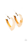 Paparazzi Accessories  - Heart-Racing Radiance - Gold Hoop Earring