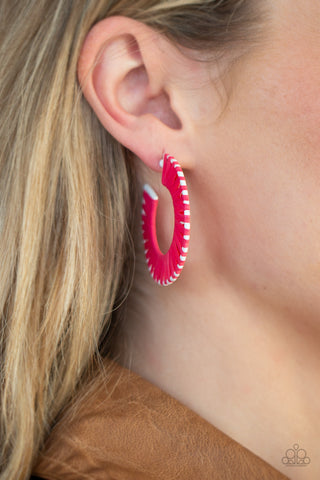 Paparazzi Accessories - Everybody Conga! - Pink Earring