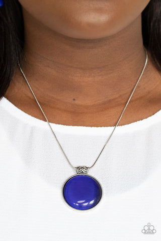 Paparazzi Accessories  - Look Into My Aura - Blue Necklace