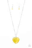 Paparazzi Accessories  - Warmhearted Glow - Yellow Necklace