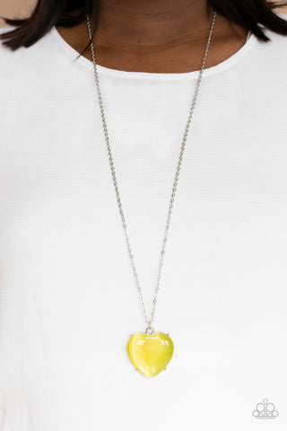 Paparazzi Accessories  - Warmhearted Glow - Yellow Necklace