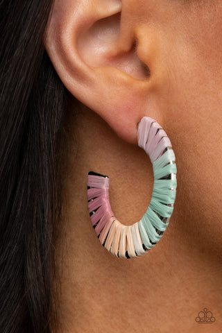 A Chance of RAINBOWS - Multi Hoop Earring - Paparazzi Accessories