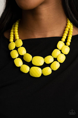 Paparazzi Accessories - Resort Ready - Yellow Necklace