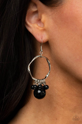 Paparazzi Accessories - Delectably Diva - Black Earring