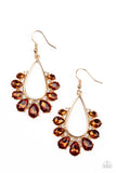 Paparazzi Accessories - Two Can Play That Game - Brown Earring