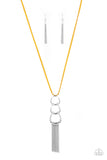 Paparazzi Accessories - Industrial Conquest - Yellow Necklace
