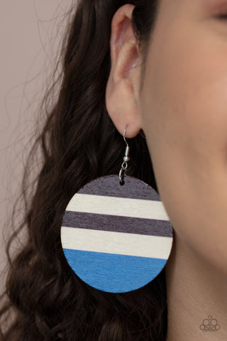 Paparazzi Accessories - Yacht Party - Blue Earring