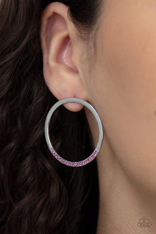 Spot On Opulence - Pink Earring
