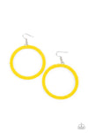 Paparazzi Accessories - Beauty and the BEACH - Yellow Earring