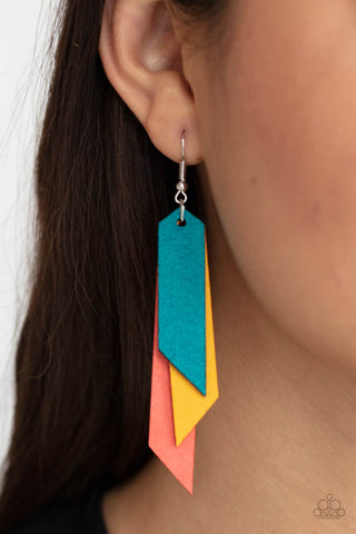 Paparazzi Accessories - Suede Shade - Multi Earring