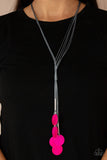 Paparazzi Accessories - Tidal Tassels - Pink Necklace