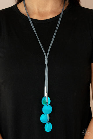 Paparazzi Accessories  - Tidal Tassels - Blue Necklace