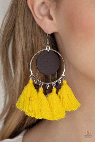 Paparazzi Accessories  - Yacht Bait - Yellow Earring