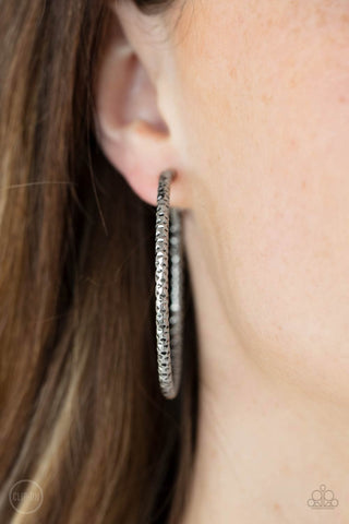 Paparazzi Accessories - Subtly Sassy - Silver Clip-On Earring