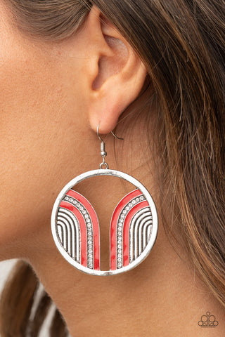Paparazzi Accessories - Delightfully Deco - Red Earring