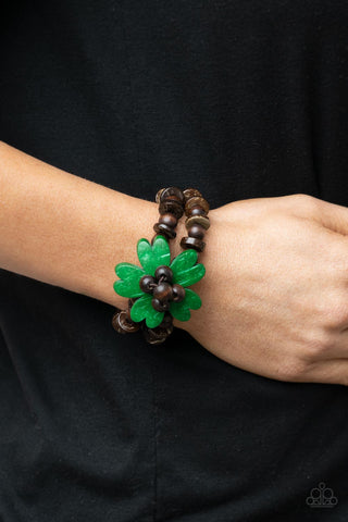 Paparazzi Accessories  - Tropical Flavor - Green Bracelet
