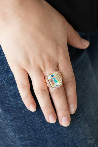 Paparazzi Accessories  - Galaxy Goddess - Rose Gold Ring