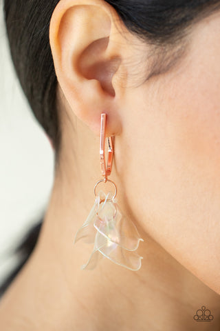 Paparazzi Accessories - Jaw-Droppingly Jelly - Copper Earring