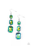 Paparazzi Accessories  - Cosmic Red Carpet - Green Earring