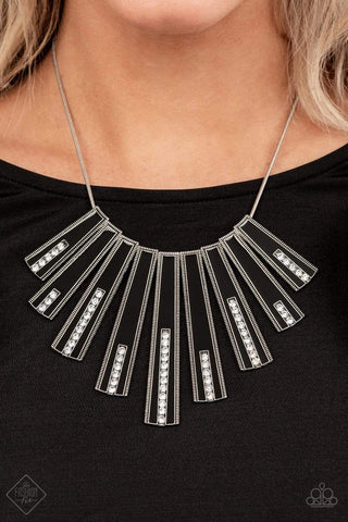 Paparazzi Accessories: FAN-tastically Deco - Black Fashion Fix Necklace