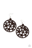 Paparazzi Accessories  - Cosmic Paradise - Brown Earring