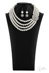 Paparazzi Accessories - Romantic Zi Collection - White Pearl Necklace