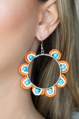Paparazzi Accessories  - Groovy Gardens - Blue Earring