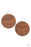 Paparazzi Accessories - WEAVE Me Out Of It - Brown Earing