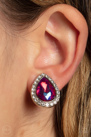Paparazzi Accessories  - Cosmic Castles - Pink Earring
