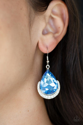 Paparazzi Accessories  - Mega Marvelous - Blue Earring