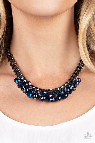 Paparazzi Accessories - Galactic Knockout - Blue Necklace