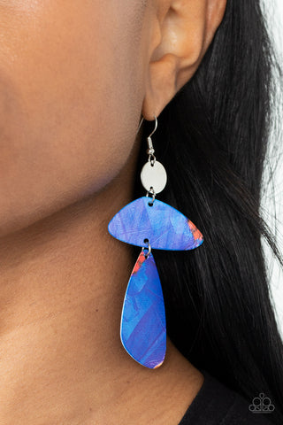Paparazzi Accessories - SWATCH Me Now - Blue Earring