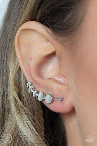 Paparazzi Accessories  - Its Just a Phase - Silver Ear Crawler