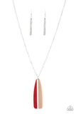 Paparazzi Accessories  - Grab a Paddle - Red Necklace