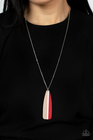 Paparazzi Accessories  - Grab a Paddle - Red Necklace