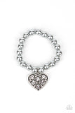 Paparazzi Accessories - Cutely Crushing - Silver Pearl Bracelet