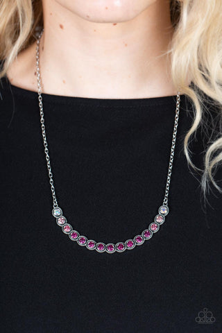 Paparazzi Accessories - Throwing SHADES - Pink Necklace