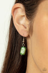 Paparazzi Accessories  - Bermuda Bellhop - Green Necklace