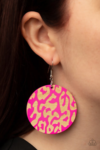 Paparazzi Accessories - Catwalk Safari - Pink Earring