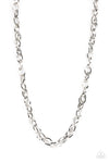 Paparazzi Accessories - Custom Couture - Silver Men Necklace