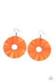 Paparazzi Accessories  - Fan the Breeze - Orange Earring