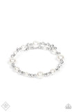 Paparazzi Accessories - Chicly Celebrity - White Bracelet