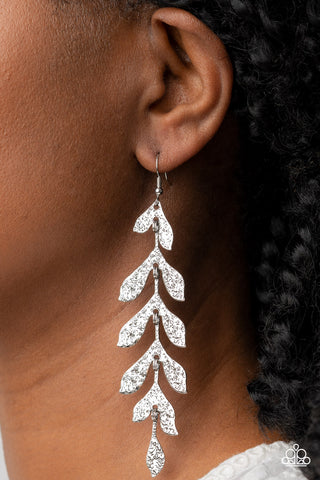Paparazzi Accessories - Lead From the FROND - Silver Earring