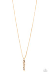 Paparazzi Accessories  - Mysterious Marksman - Gold Urban Necklace