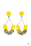 Paparazzi Accessories  - Make it RAINBOW - Yellow Earring