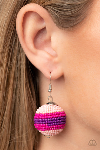 Paparazzi Accessories  - Zest Fest - Pink Earring