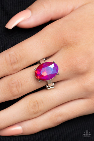 Paparazzi Accessories - Updated Dazzle - Pink Ring