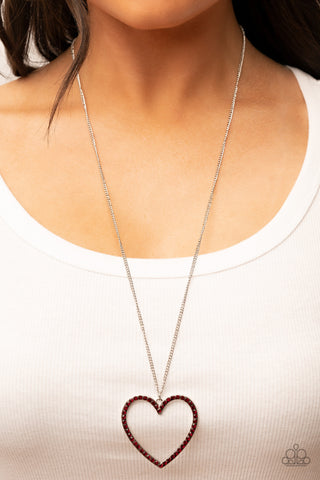 Paparazzi Accessories  - Va-Va-VALENTINE - Red Heart ❤️ Necklace